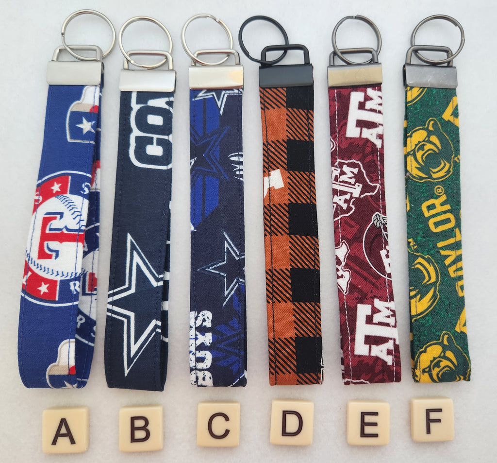 Wristlet keychain NFL teams